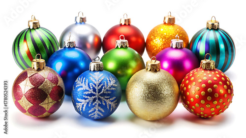 Color Christmas Baubles set 