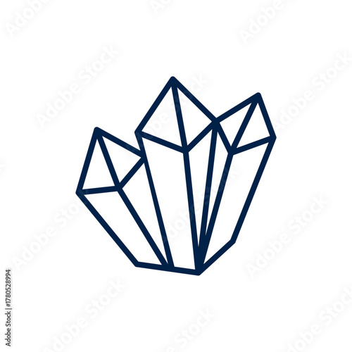 Crystal stone vector illustration icon design trendy