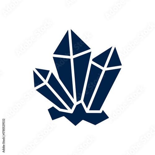 Crystal stone vector illustration icon design trendy