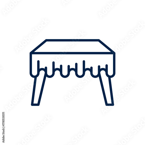 Tablecloth vector illustration icon design trendy