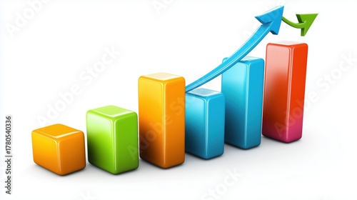 Red Line Graph on Grid Paper