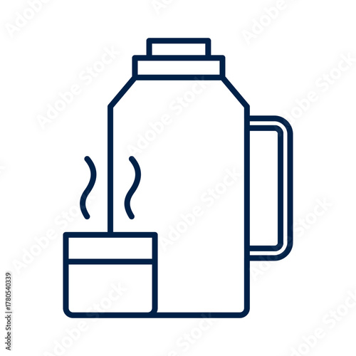 Vacuum flask vector illustration icon design trendy