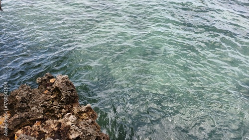 Crystal Clear Ocean Water by the Rocks