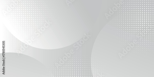 Minimalist abstract background with subtle gray and white gradient circle shapes. Modern overlapping style background concept for covers, brochures, certificates, presentations and websites. VOL. 4