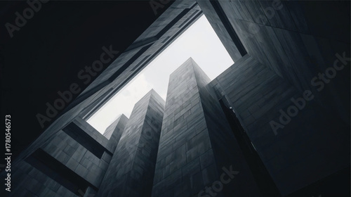 Striking Architectural Design Featuring Distinct Building Form and Material Detail.