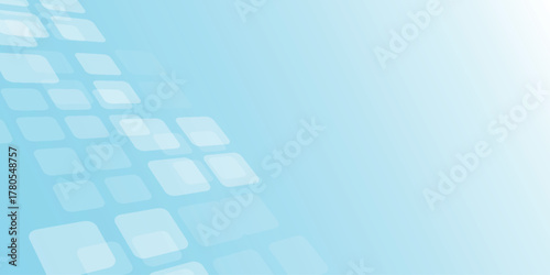 Blue and white gradient abstract background with overlapping geometric square shapes. Modern and futuristic background concept for covers, banners, certificates, presentations, and websites. EPS. 2