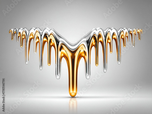 dripping mercury metal