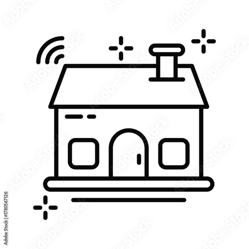 Get this amazing icon of smart home in modern technology