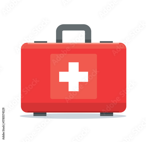 First Aid Kit Medical Emergency Box Vector Illustration