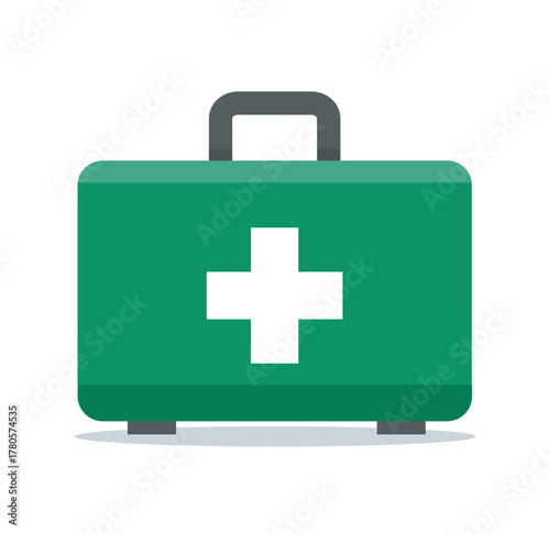 First Aid Kit Medical Emergency Box Vector Illustration