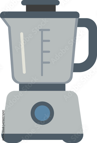 Countertop blender with glass jar and dial