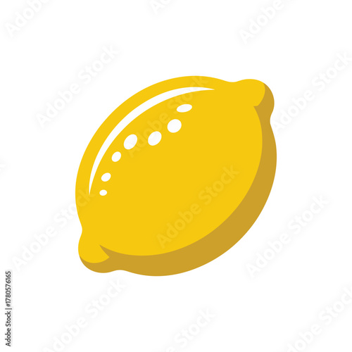 Lemon fruit vector illustration flat design