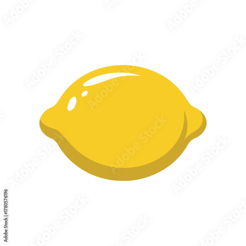 Lemon fruit vector illustration flat design