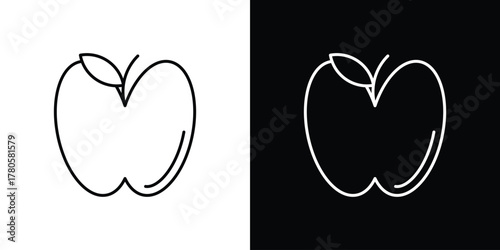 Apple icon logotype designs. modern icon design set