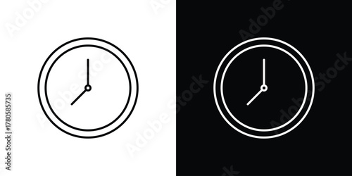 Clock icon logotype designs. modern icon design set