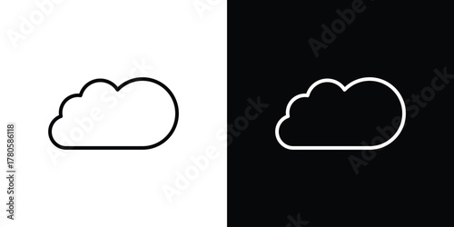 Cloud share icon logotype designs. modern icon design set
