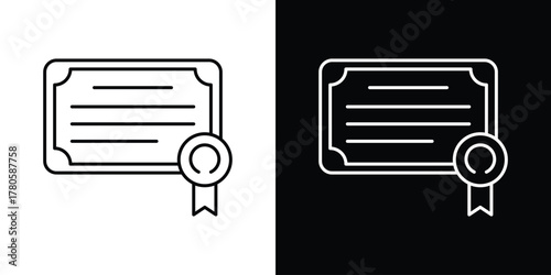 Diploma icon logotype designs. modern icon design set