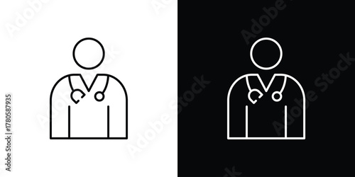 Doctor icon logotype designs. modern icon design set