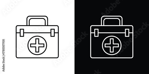 Doctor bag icon logotype designs. modern icon design set