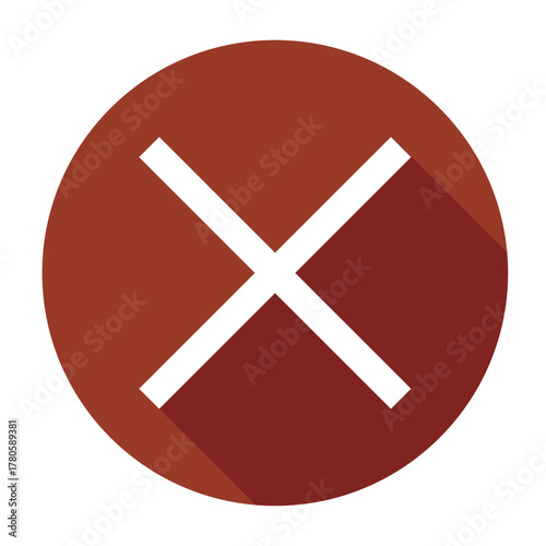 No Symbol Flat Button