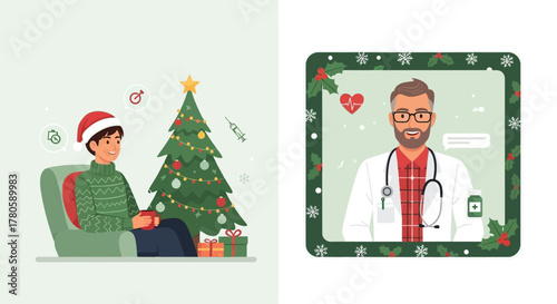 Stay Connected and Healthy This Holiday Season with Telemedicine and Doctor Visits at Home, Perfect for Holiday Health and Wellness Campaigns