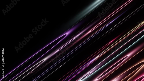 Abstract glowing pink purple wave background animation