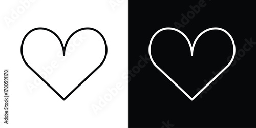 Heart icon logotype designs. modern icon design set