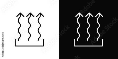 Heat icon logotype designs. modern icon design set