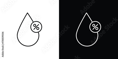 Humidity icon logotype designs. modern icon design set