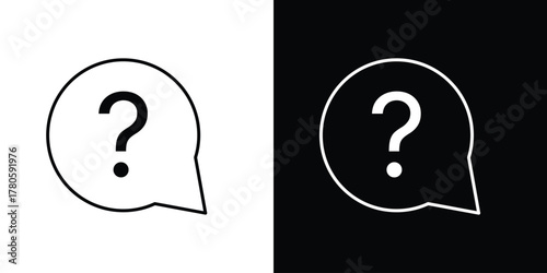 Interrogation icon logotype designs. modern icon design set