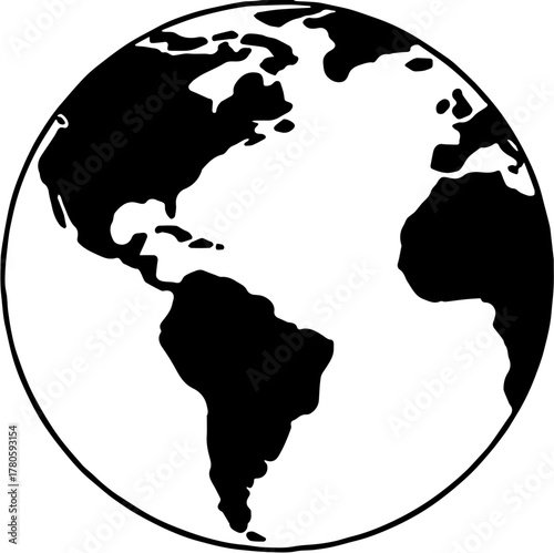world map Globe vector illustration