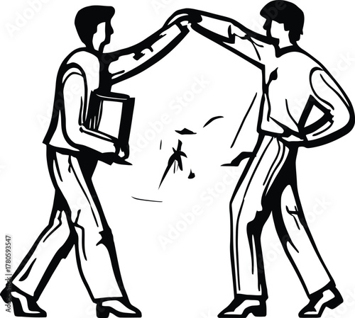 Colleagues are doing a high five in a successful business team partnership with shared achievement