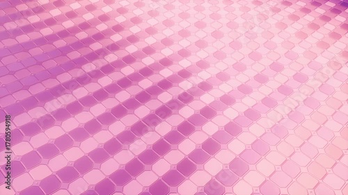 Abstract pink geometric tiles background animation