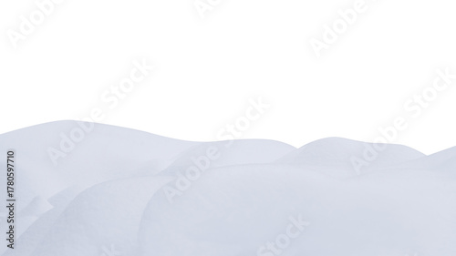 Photos Realistic tall snowdrifts with smooth transitions