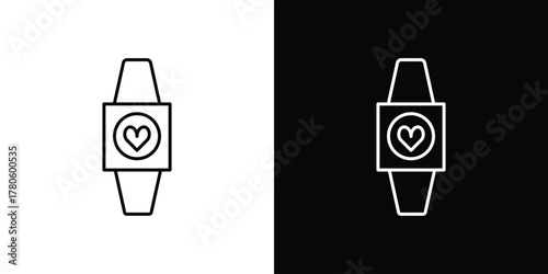 Smartwatch icon logotype designs. modern icon design set