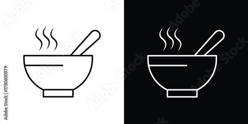 Soup icon logotype designs. modern icon design set