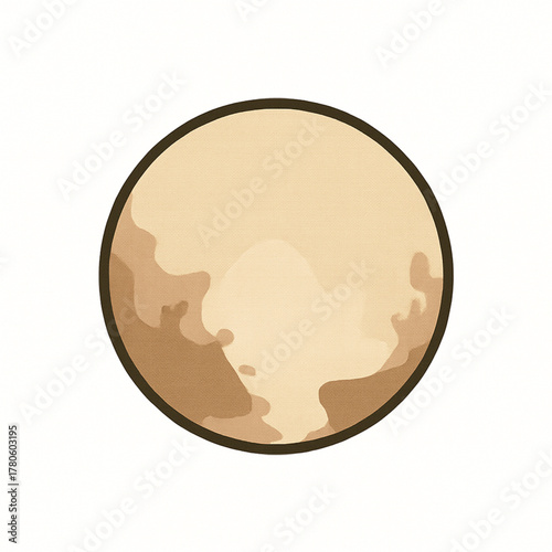 Vector Illustration of Pluto Planet