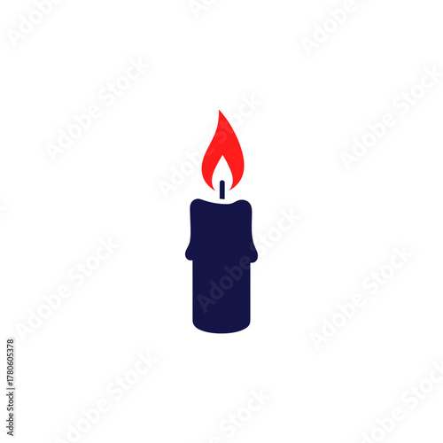 Burning candle casting a warm glow in a darkened room, symbolizing hope, remembrance, and quiet reflection during a somber occasion.