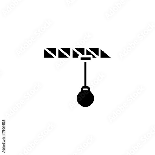 demolition icon. vector glyph icon for your website, mobile, presentation, and logo design, vector illustration, eps10.