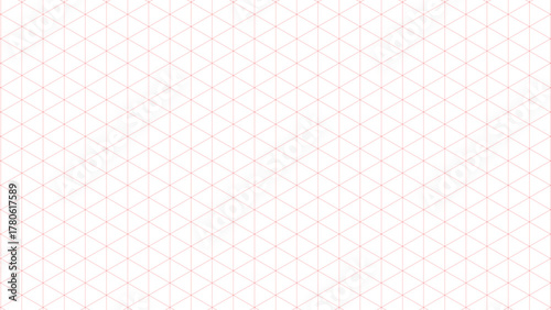 Isometric Grid Pattern in Delicate Red for Precise Design Layouts