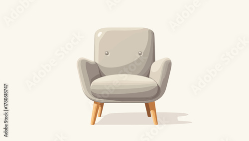 Modern Gray Upholstered Chair