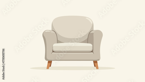Upholstered Lounge Armchair