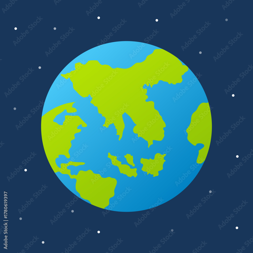 Fototapeta premium illustration earth galaxy new world