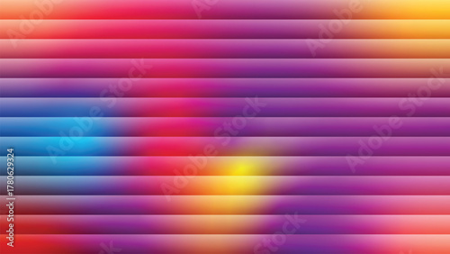 Abstract Stripes in Gradient: A striking display of vertical stripes, a vibrant dance of color from teal to deep blue, inviting the eye to explore its captivating form.