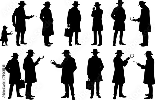 Classic Detective Silhouette Collection Bundle