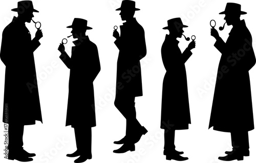 Classic Detective Silhouette Collection Bundle