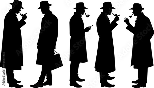Classic Detective Silhouette Collection Bundle