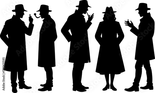 Classic Detective Silhouette Collection Bundle