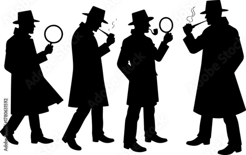 Classic Detective Silhouette Collection Bundle