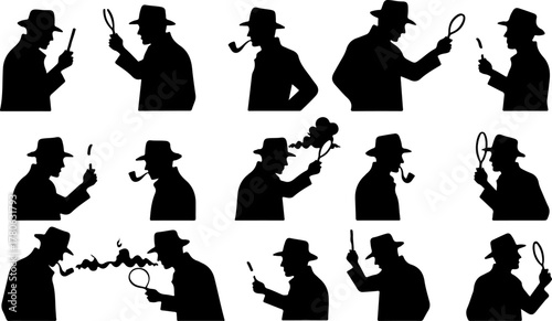Classic Detective Silhouette Collection Bundle